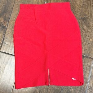 Guess Vibrant Red Pencil Skirt